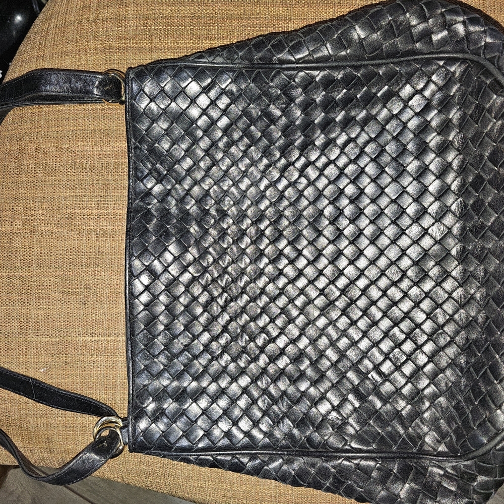 Black Bottega Veneta Bag, certification included
